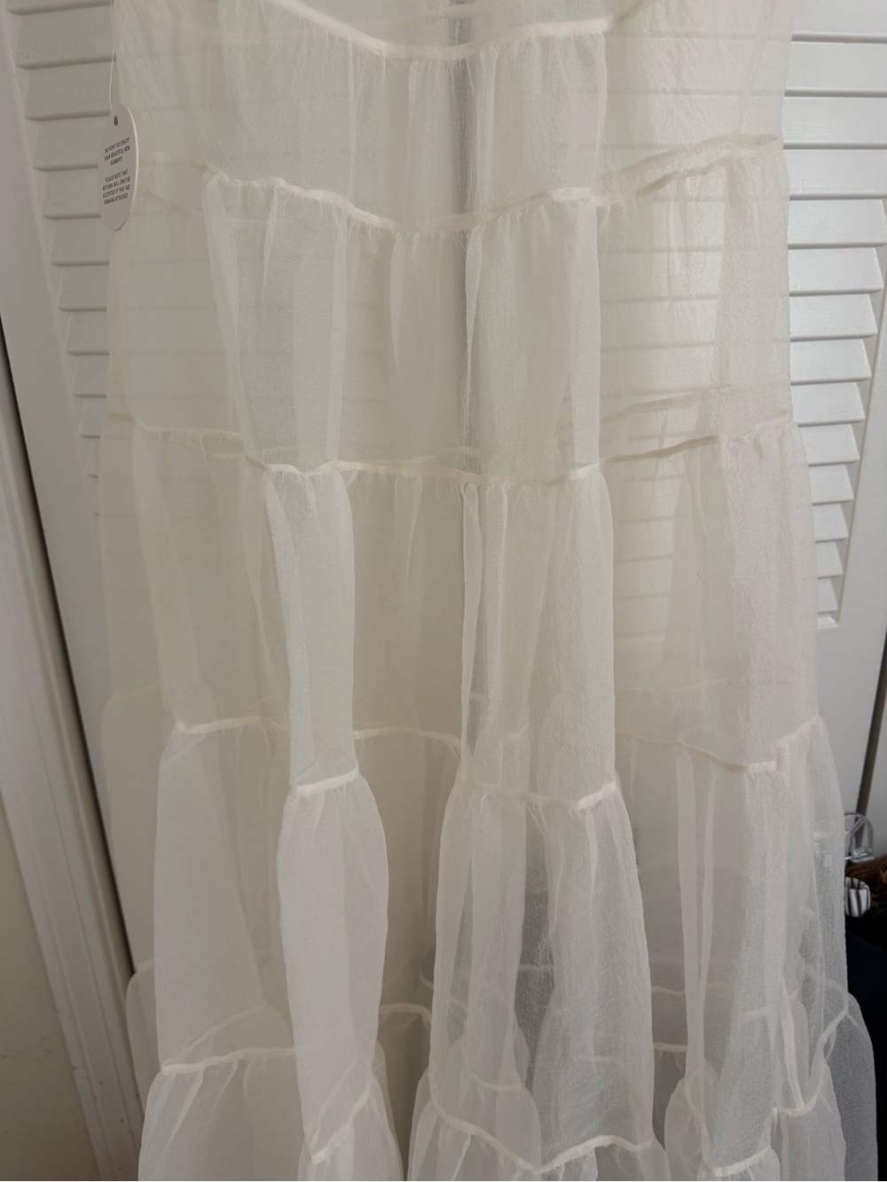 STAUD Sheer Tiered Maxi Dress in White
NWT - Picture 2 of 10